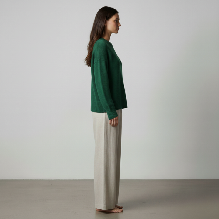 Victoire | Maglione casual in cashmere effetto lino