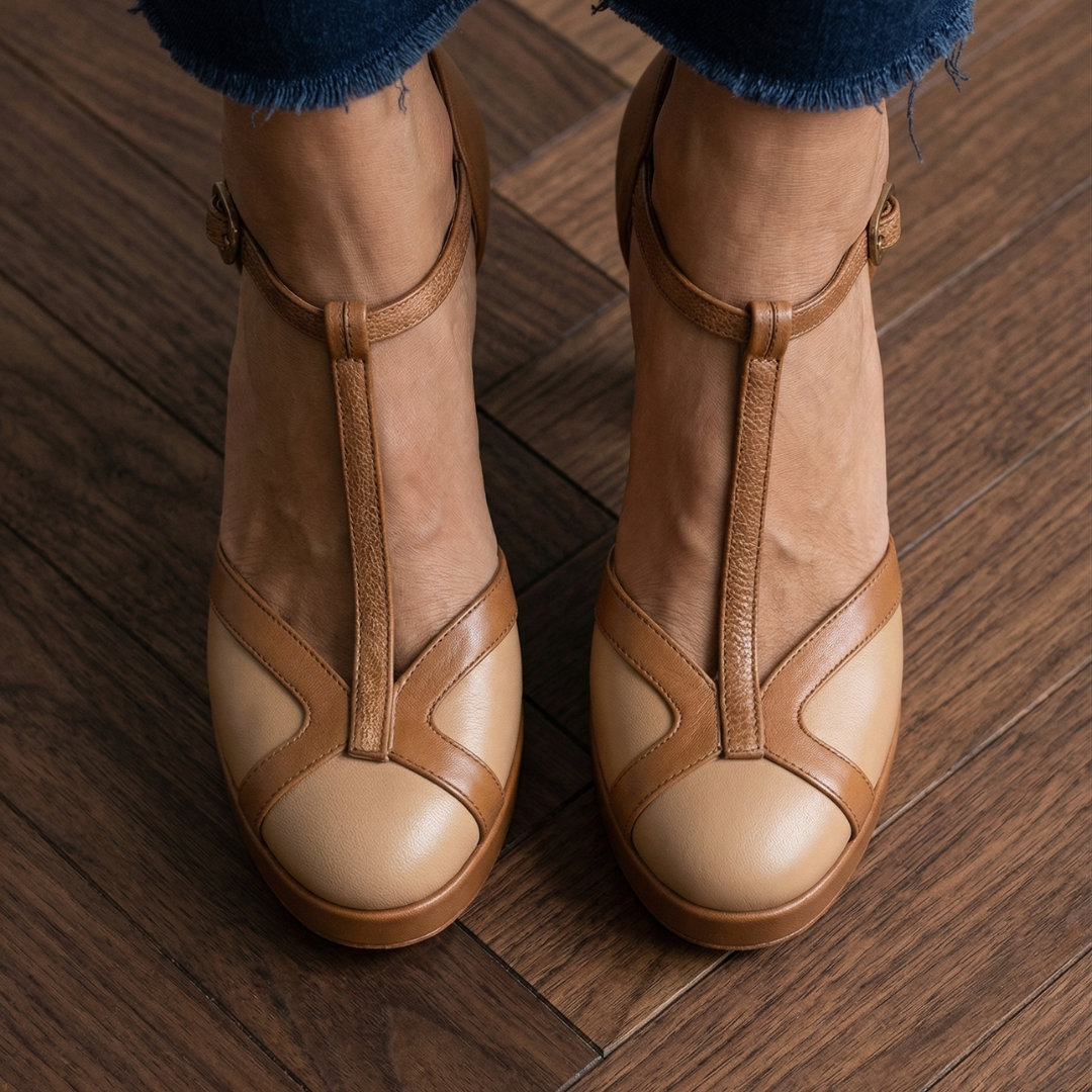Nadia | Close Toe Heels – Elegante Design Retro