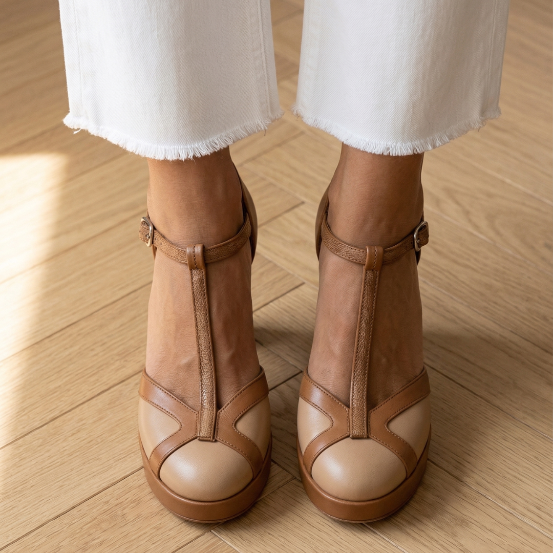 Nadia | Close Toe Heels – Elegante Design Retro