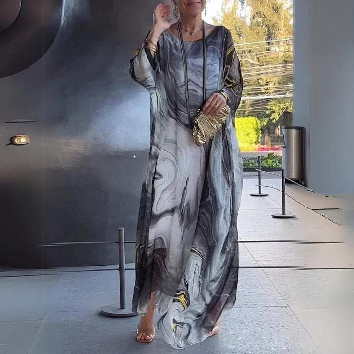 Lucy | Elegantes langärmeliges Maxikleid
