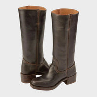 Valentina | Genuine Leather Western Knee-High Boots
