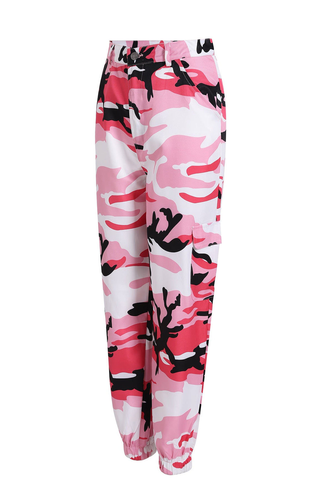 Klaudia | Trendige und bequeme Camouflage-Cargohose mit elastischem Bund
