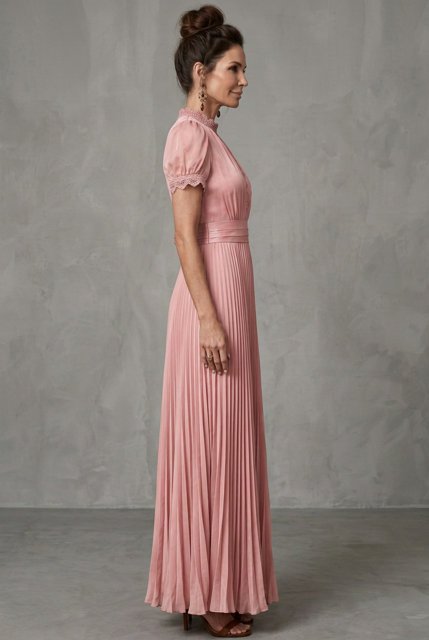 Elara | Maxi Dress – Elegante con Dettagli in Pizzo