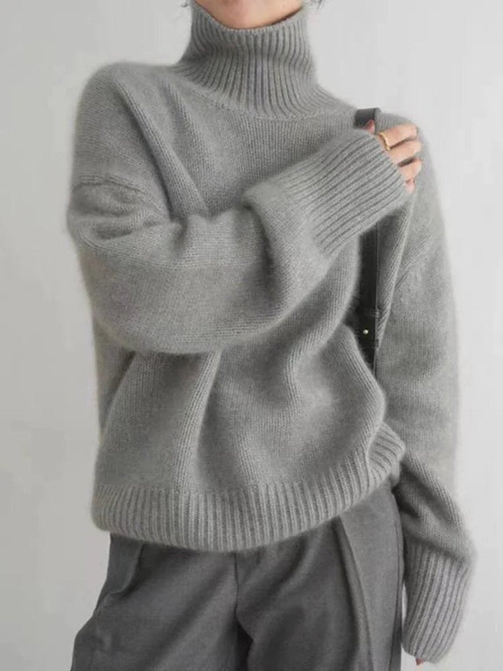 Clara | Turtleneck Knit Sweater for Women with Oversized Fit
