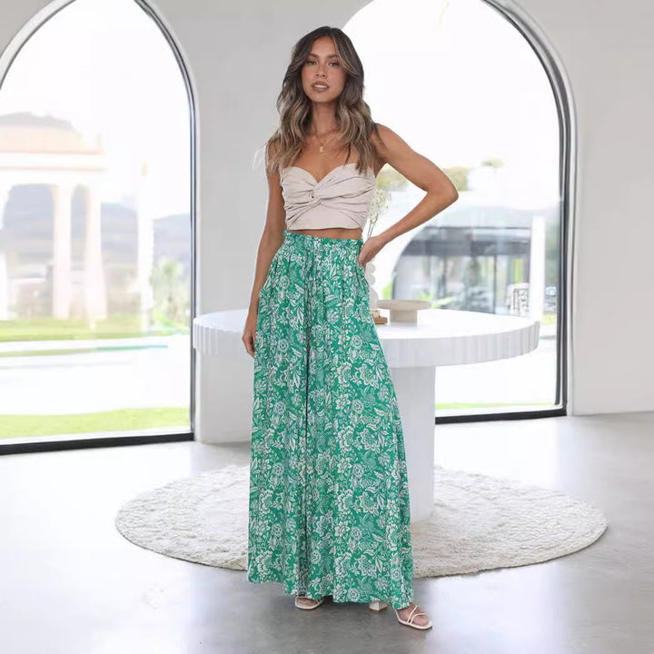 Aurora | Pantaloni Palazzo Donna Estivi a Gamba Larga