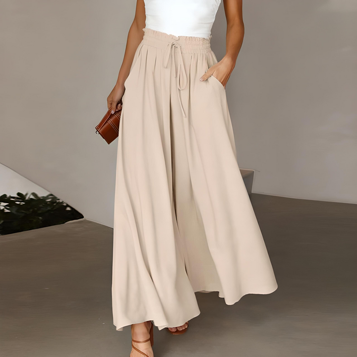 Johanna | Pantaloni Donna Eleganti a Gamba Larga