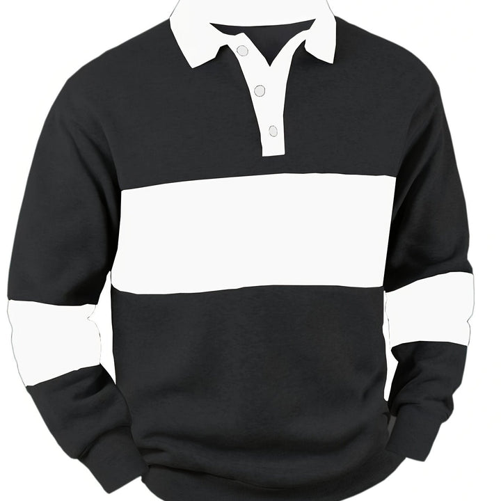 Grayson | Polo a Manica Lunga a Colori Alternati