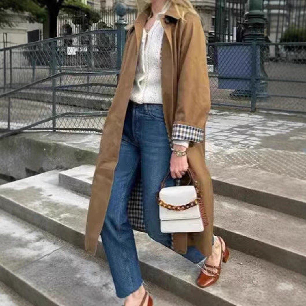 Aurora | Casual and waterproof long trench coat