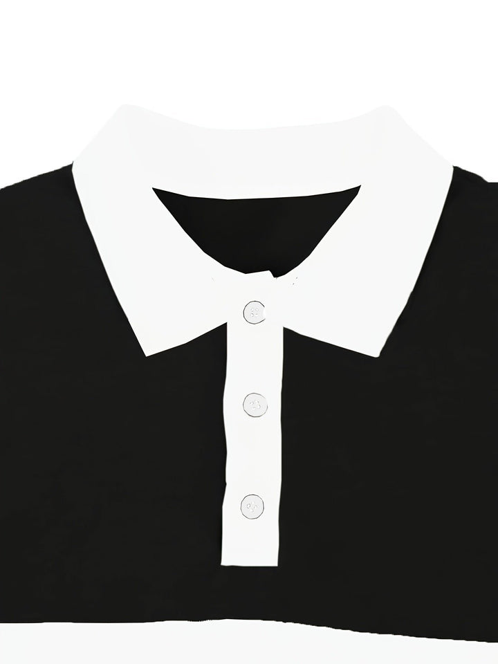 Grayson | Polo a Manica Lunga a Colori Alternati