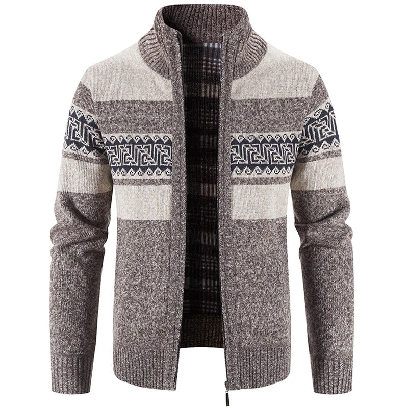 Ethan | Giacca Maglione in Maglia con Colletto Alto da Uomo