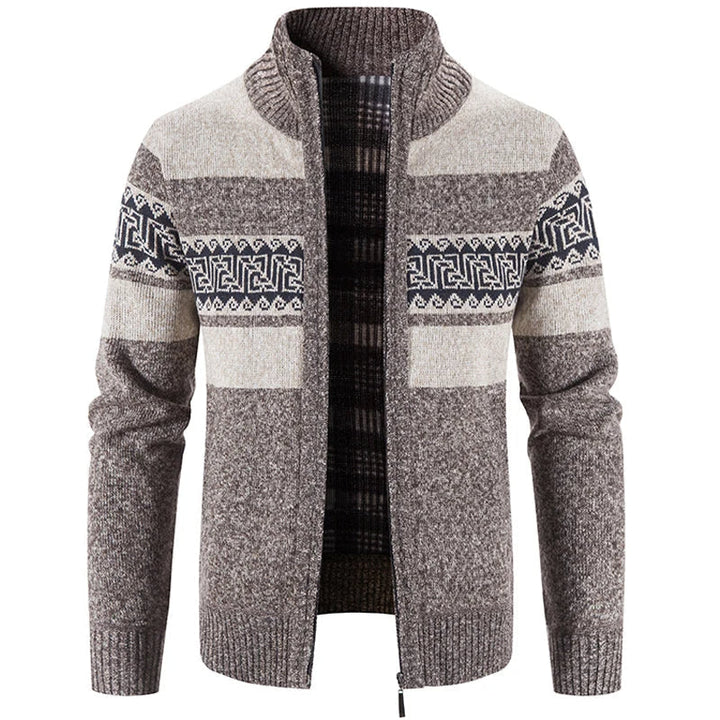 Ethan | Giacca Maglione in Maglia con Colletto Alto da Uomo