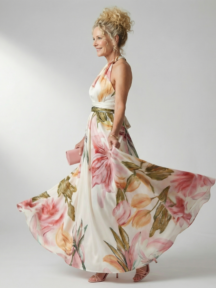 Amiel | Maxi Dress floreale leggera