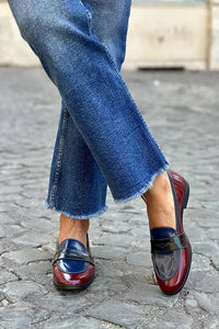 Camila | Mocassini Lucidi Tricolore da Donna