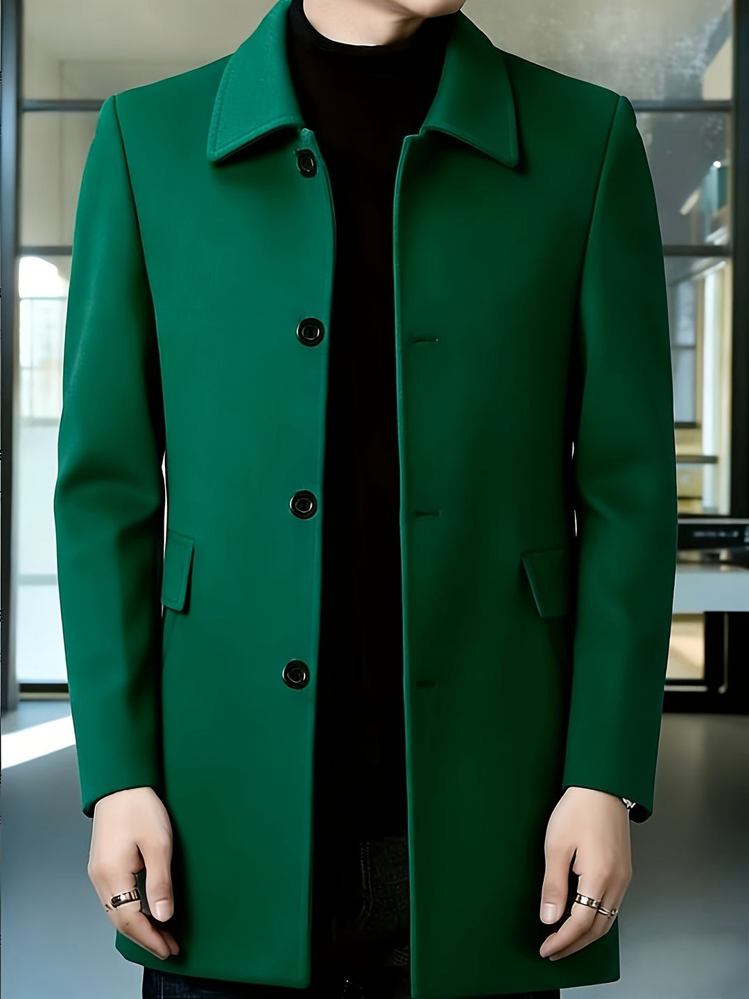 Gerard | Cappotto Single-Breasted Elegante