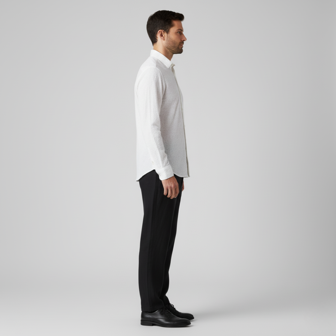 Carolos | Comoda camicia a tinta unita da uomo