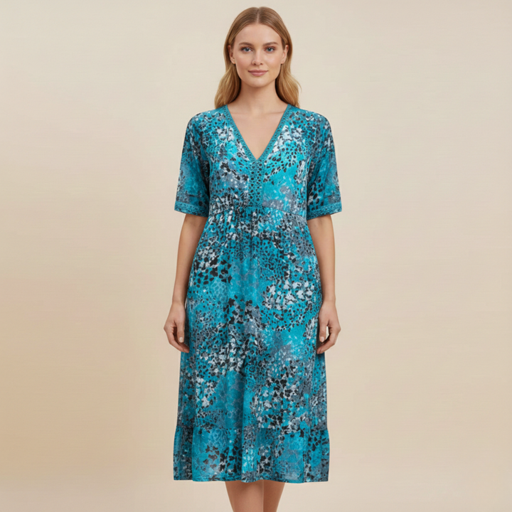 Maia | Elegant floral pattern summer dress