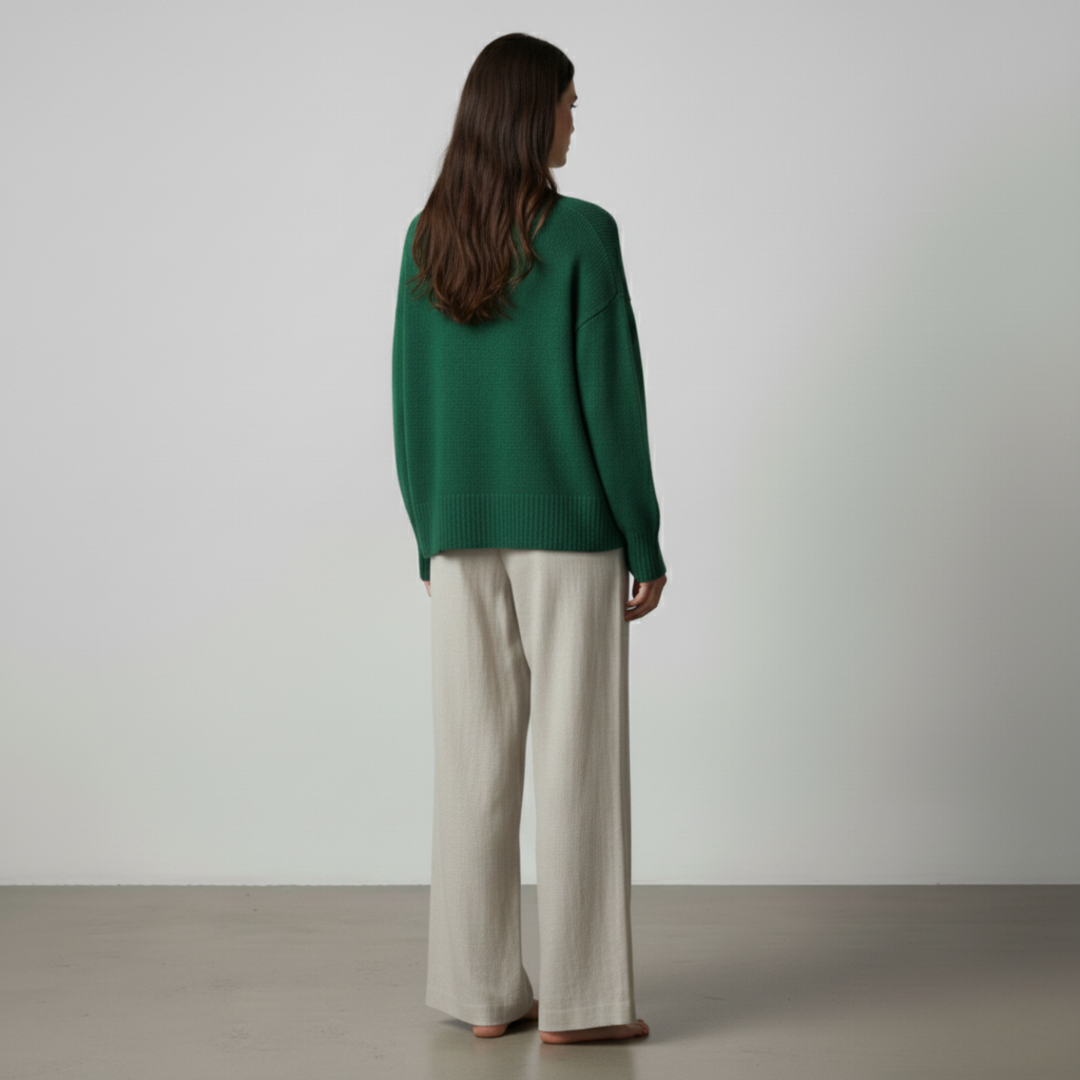 Victoire | Maglione casual in cashmere effetto lino