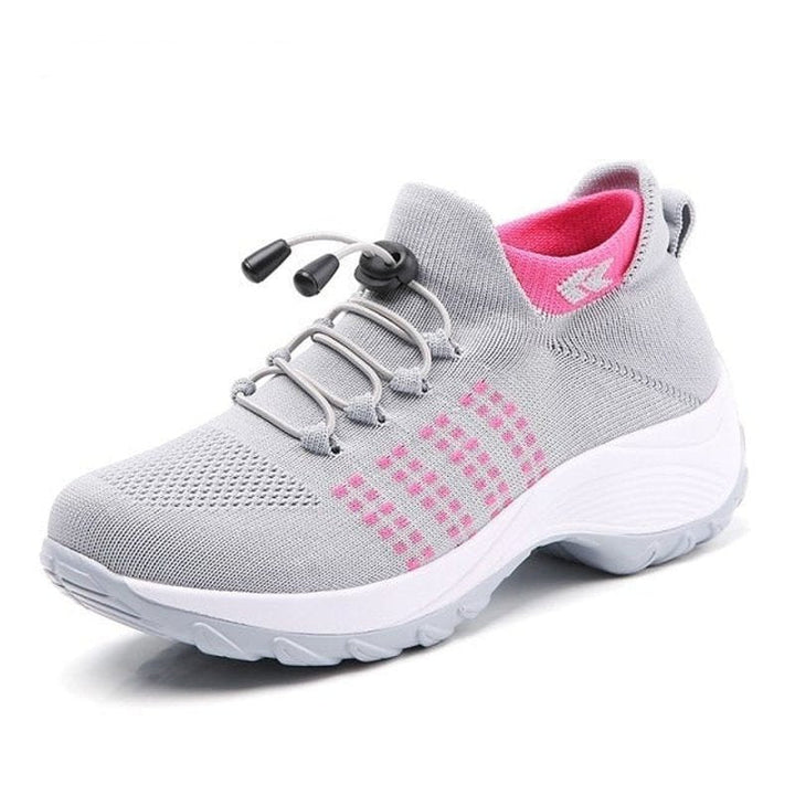 Emily | Sneakers Ortopediche con Plateau in Maglia