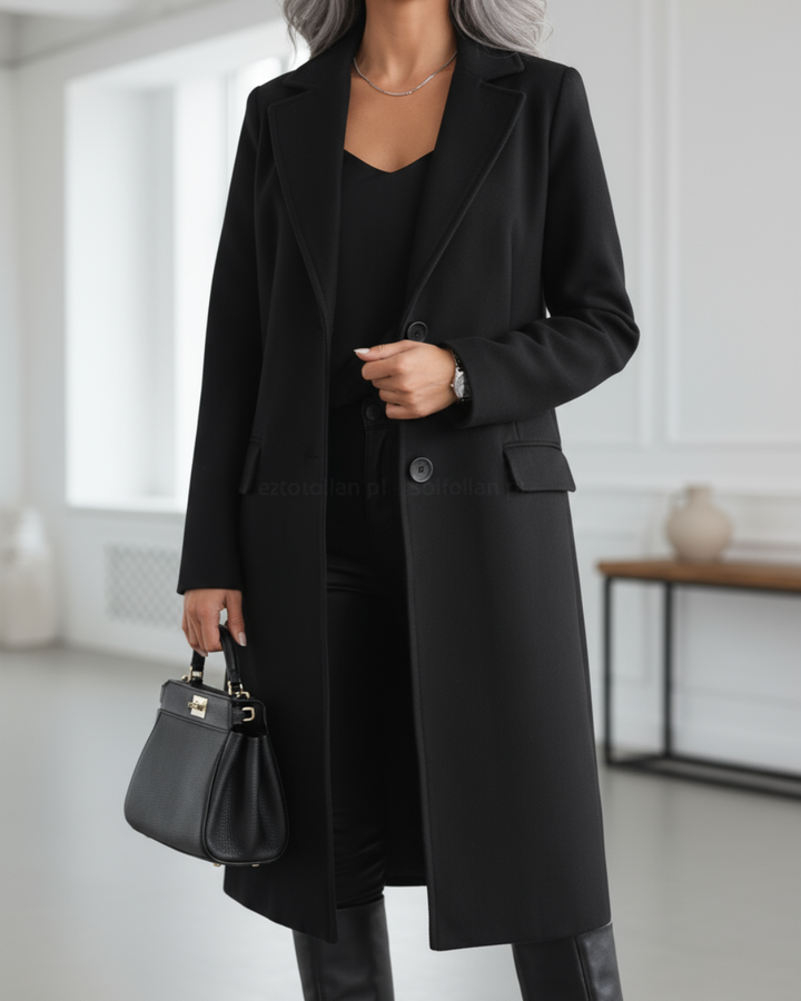 Lucienne | Long Coat – Timeless Elegance for Women