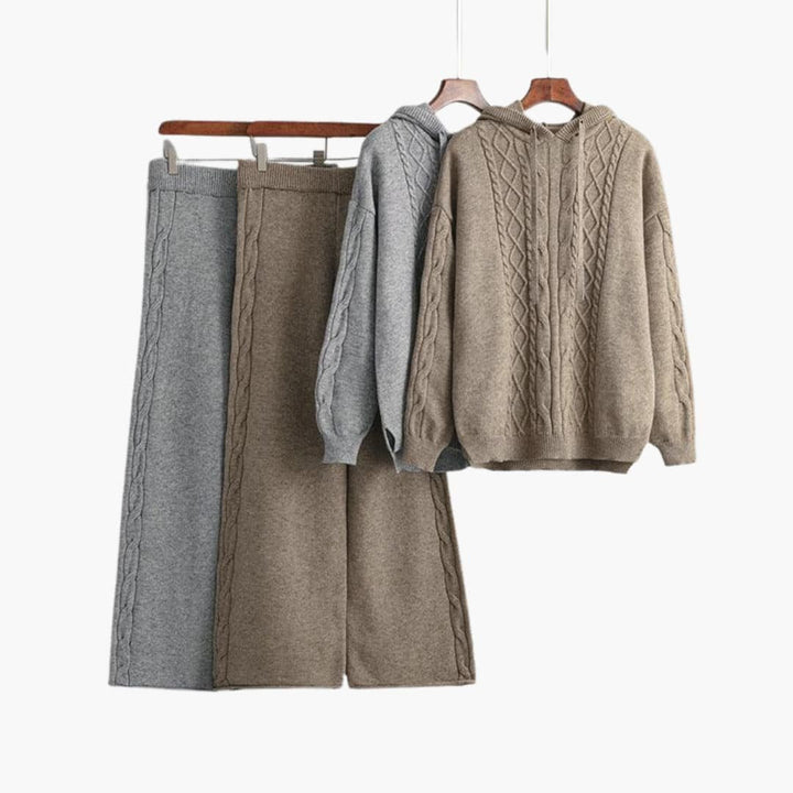Lunara | Lounge Set – Cozy Oversized Hoodie and Wide-Leg Trousers for Women