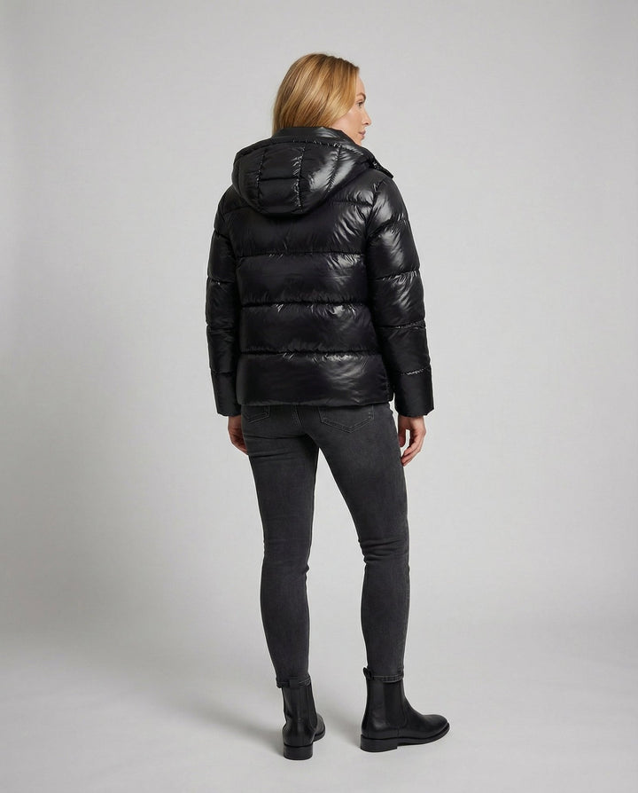 Drune | Giacca Puffer Lucida – Fit Larghezza per Donne