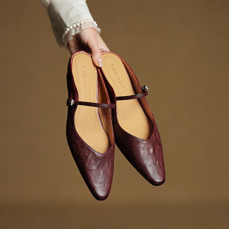 Valentina | Mules Eleganti in Vera Pelle