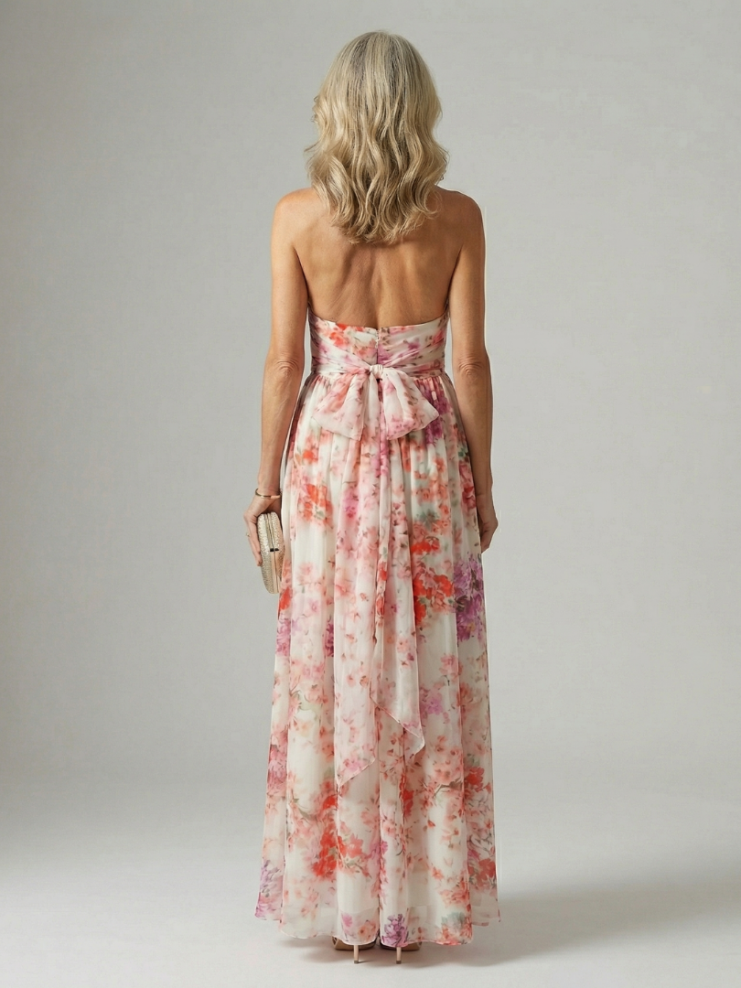 Elyon | Maxi Dress – Florescent Halter Style for Women