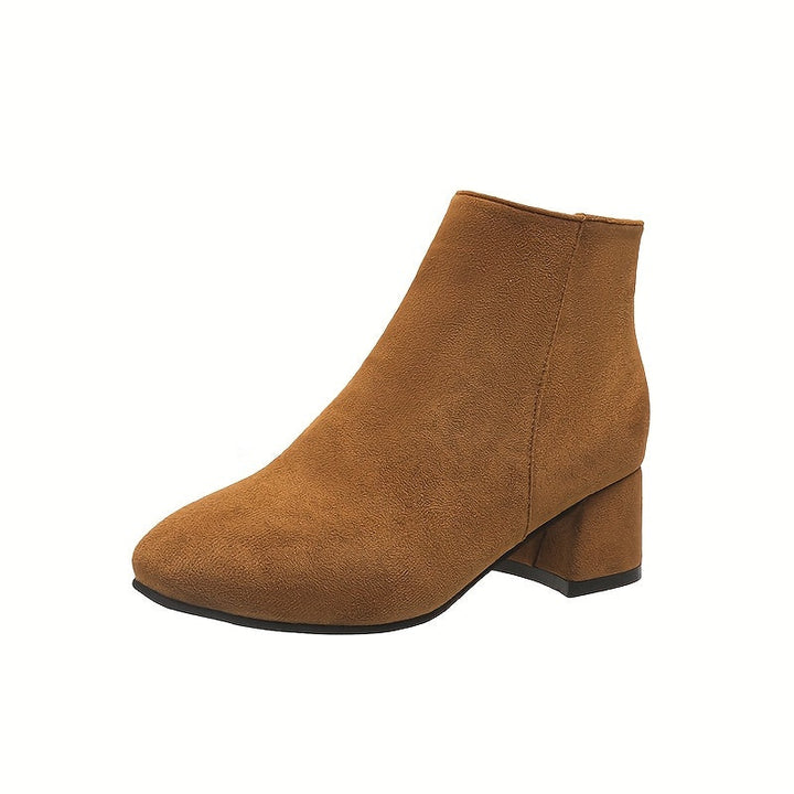 Julia | Suede-Look Chelsea Ankle Boots with Low Heel
