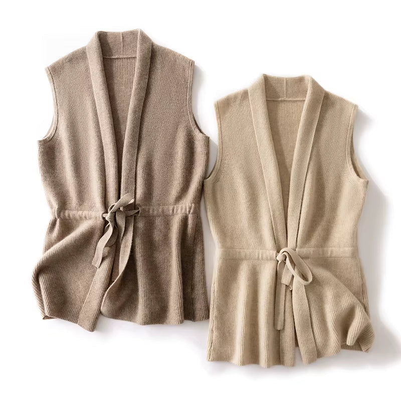 Amelia | Gilet Elegante in Pura Lana Merino