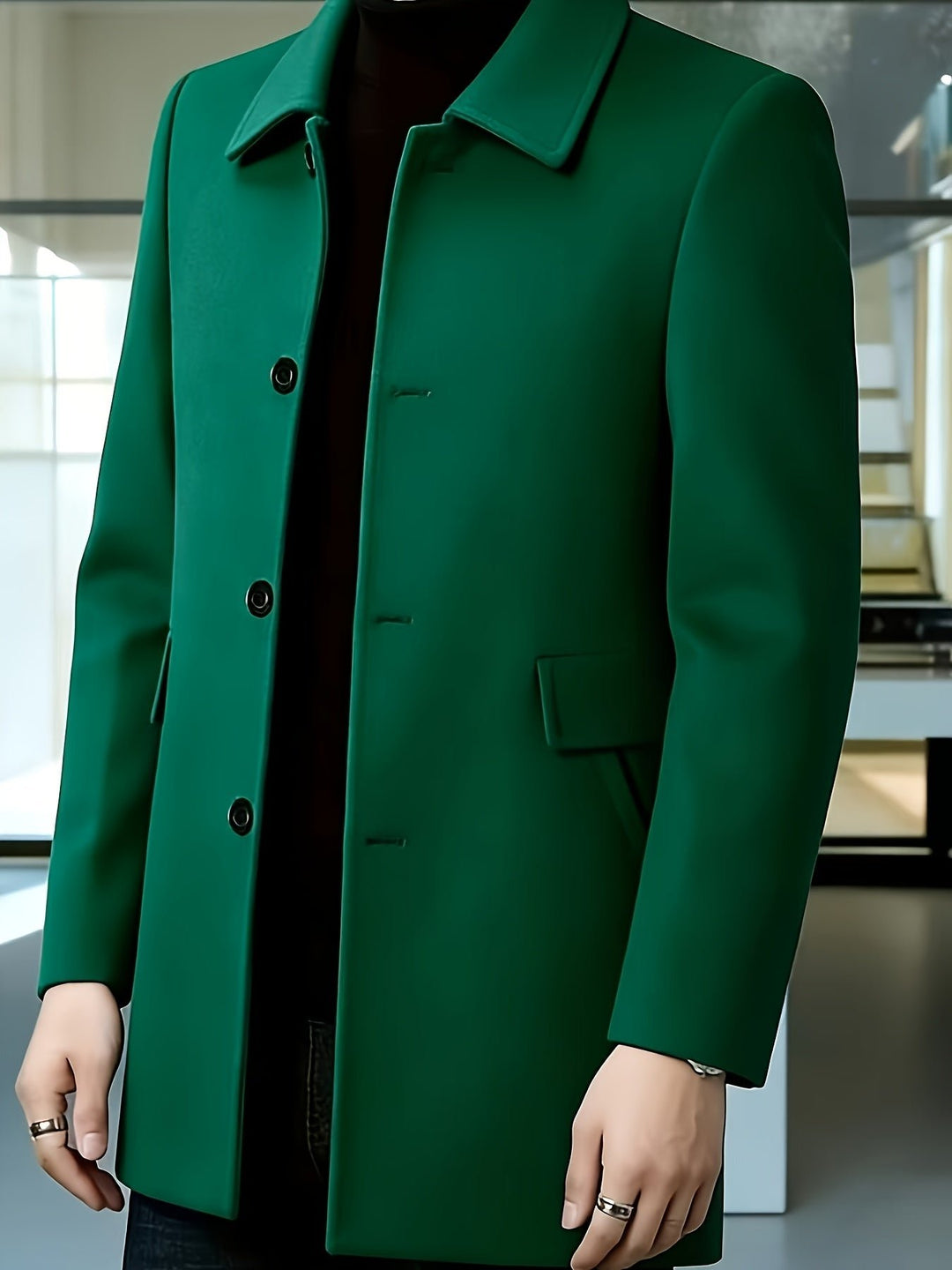 Gerard | Cappotto Single-Breasted Elegante