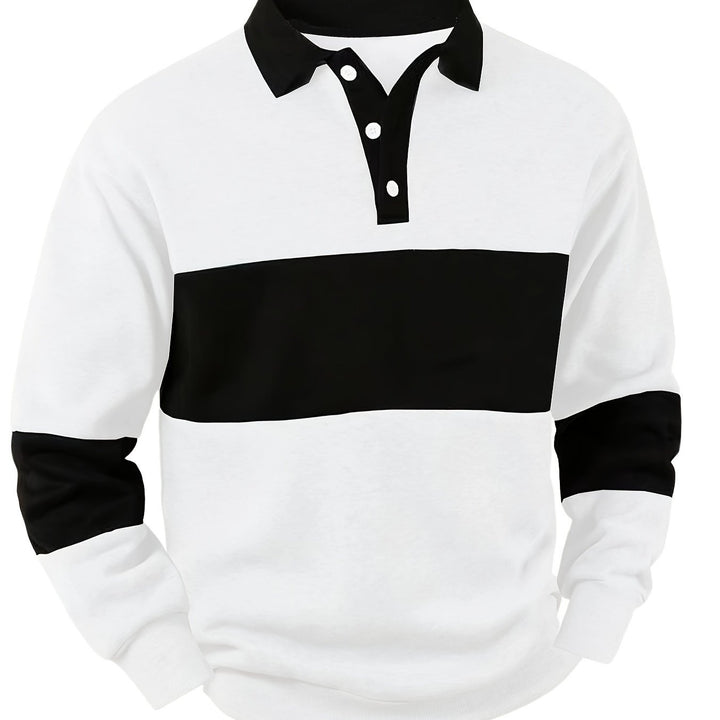 Grayson | Polo a Manica Lunga a Colori Alternati