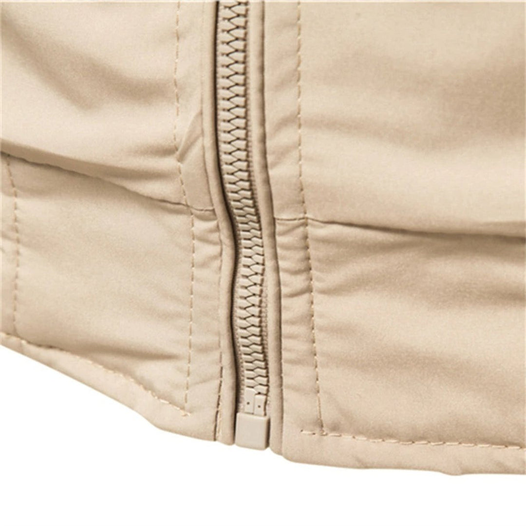 Lucas | Casual Bomber Jacket with Contrasting Ribbed Trim