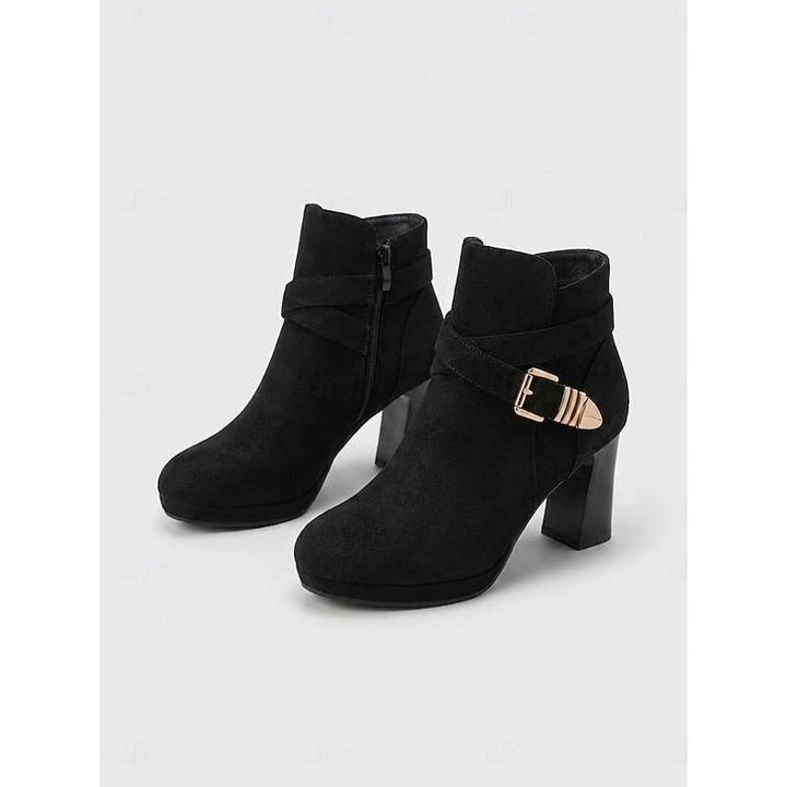 Renata | Ankle Boots – Stile conTacco a Blocco con Cinturino