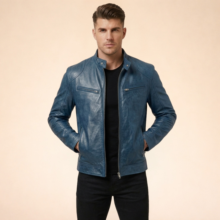 Vincenzo| Elegante Herrenlederjacke