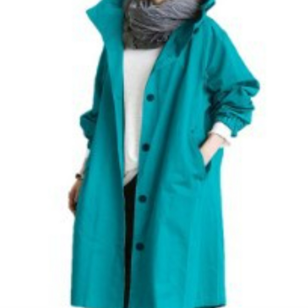 Elizabeth | Trench lungo con cappuccio comodo e funzionale