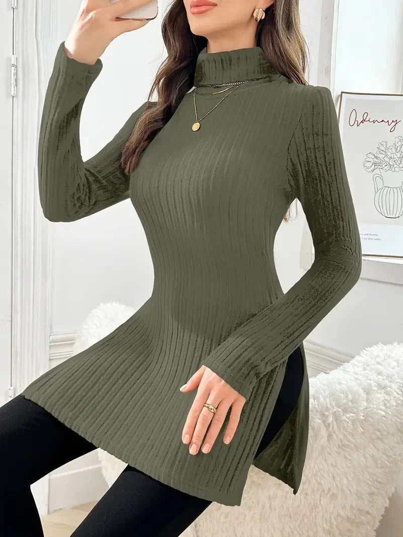 Sarah | Turtleneck Sweater – Elegant Slim Fit Style for Women