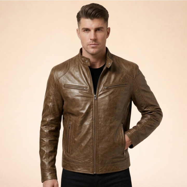 Vincenzo| Elegante Herrenlederjacke