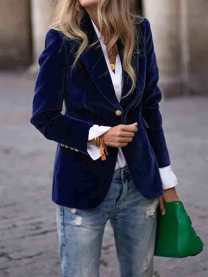 Sofia | Blazer in Velluto da Donna Elegante e Raffinato