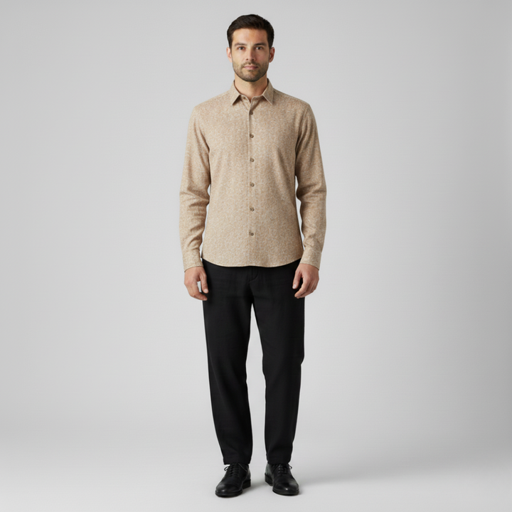 Carolos | Comoda camicia a tinta unita da uomo