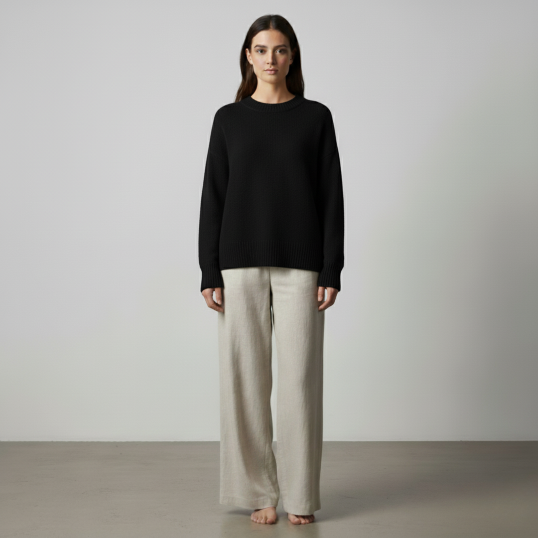 Victoire | Maglione casual in cashmere effetto lino