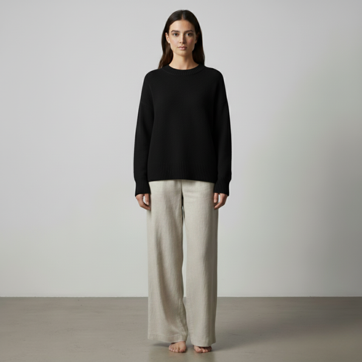 Victoire | Maglione casual in cashmere effetto lino