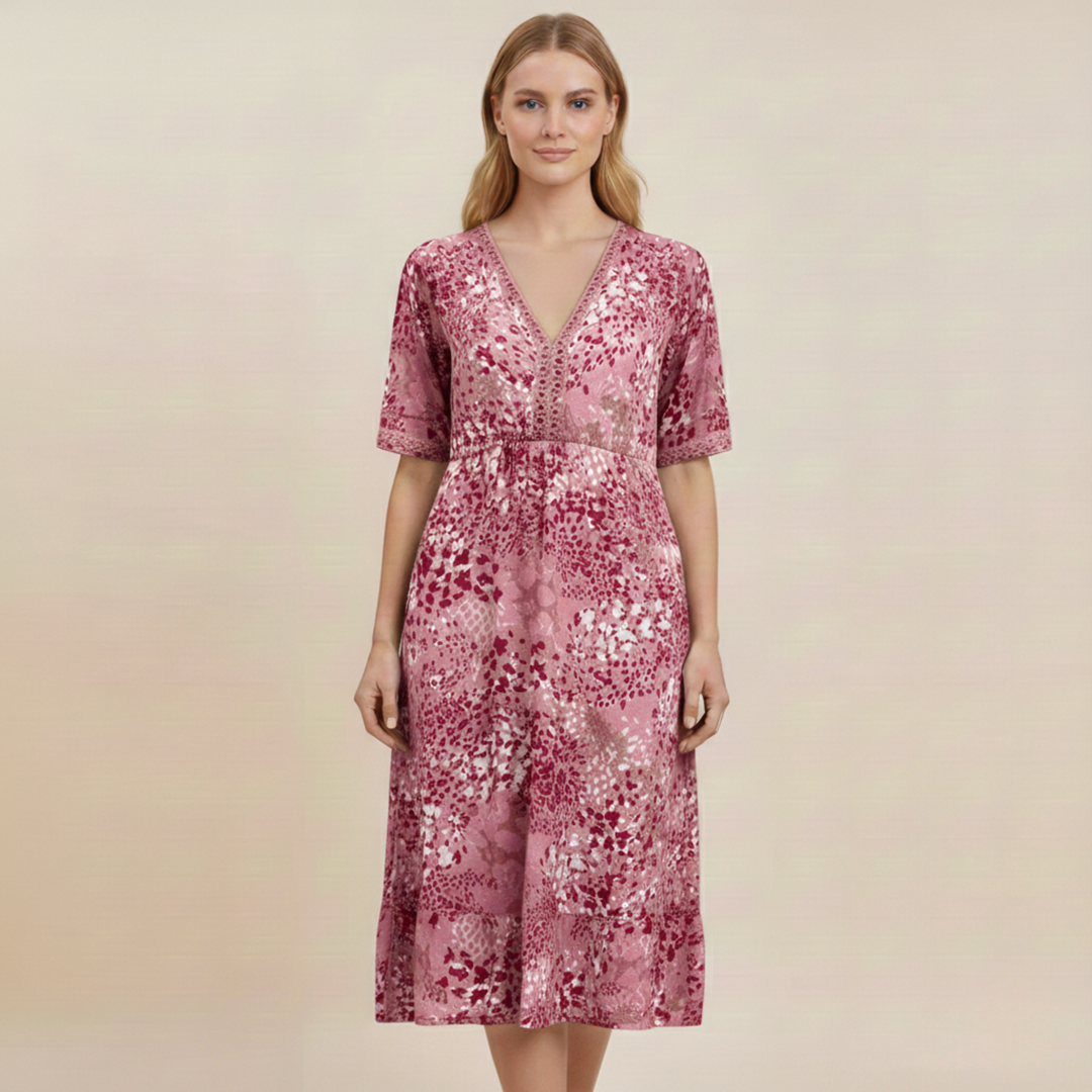 Maia | Elegant floral pattern summer dress