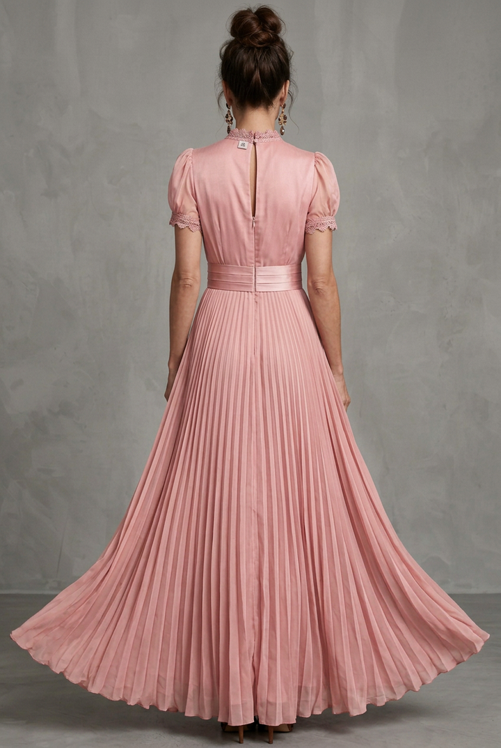 Elara | Maxi Dress – Elegante con Dettagli in Pizzo