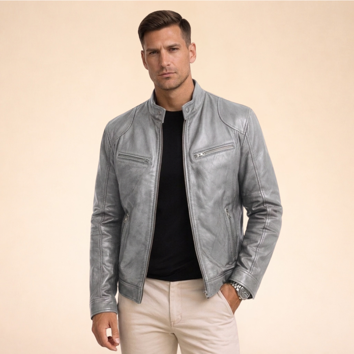 Vincenzo| Elegante Herrenlederjacke
