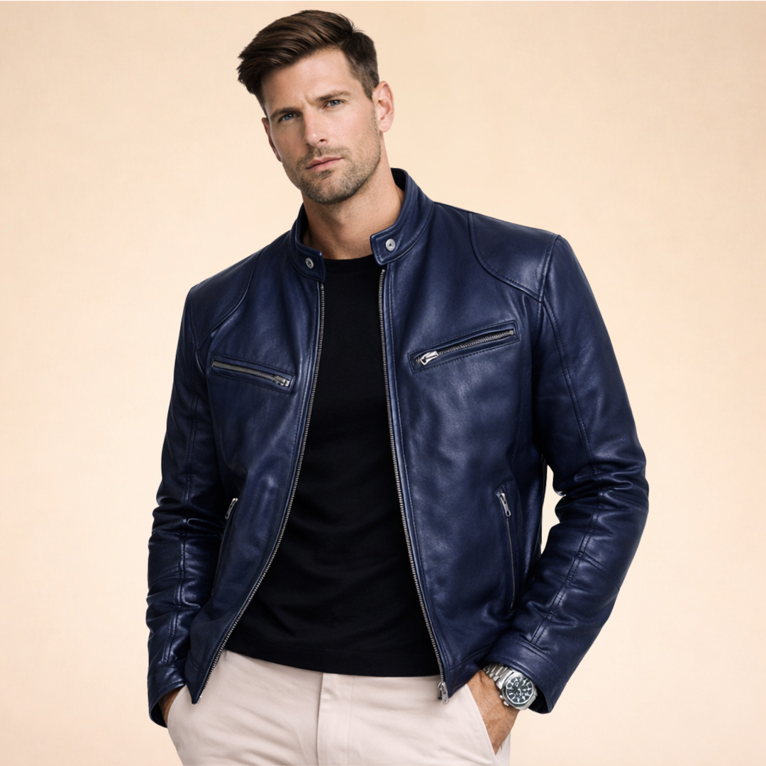 Vincenzo| Elegante Herrenlederjacke
