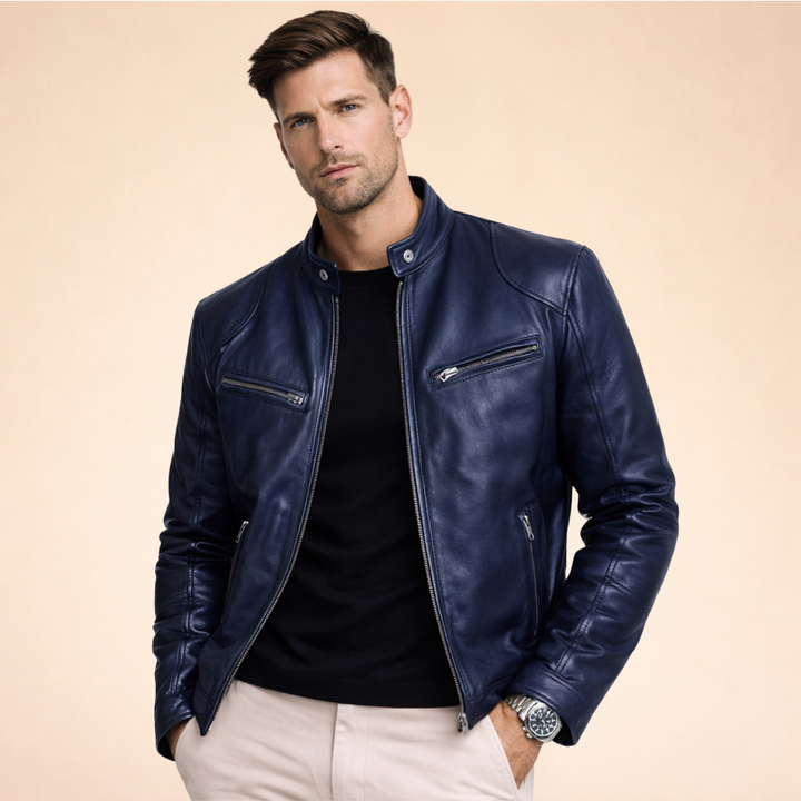 Vincenzo| Elegante Herrenlederjacke