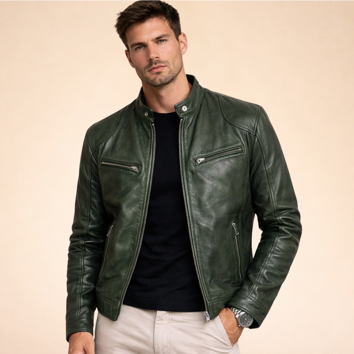 Vincenzo| Elegante Herrenlederjacke