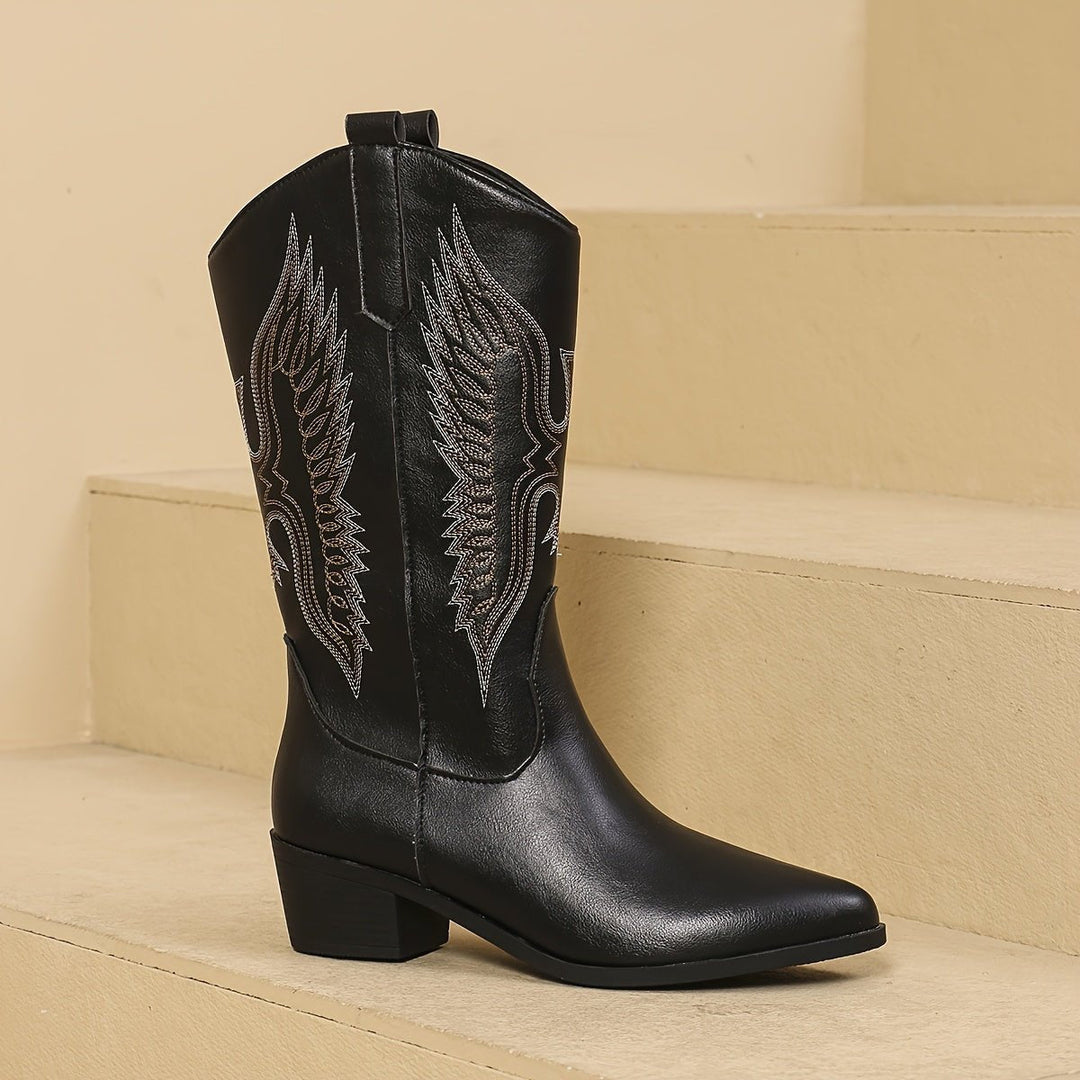 Beatrice | Knöchelhohe Western-Cowboystiefel für Damen mit Stickereien