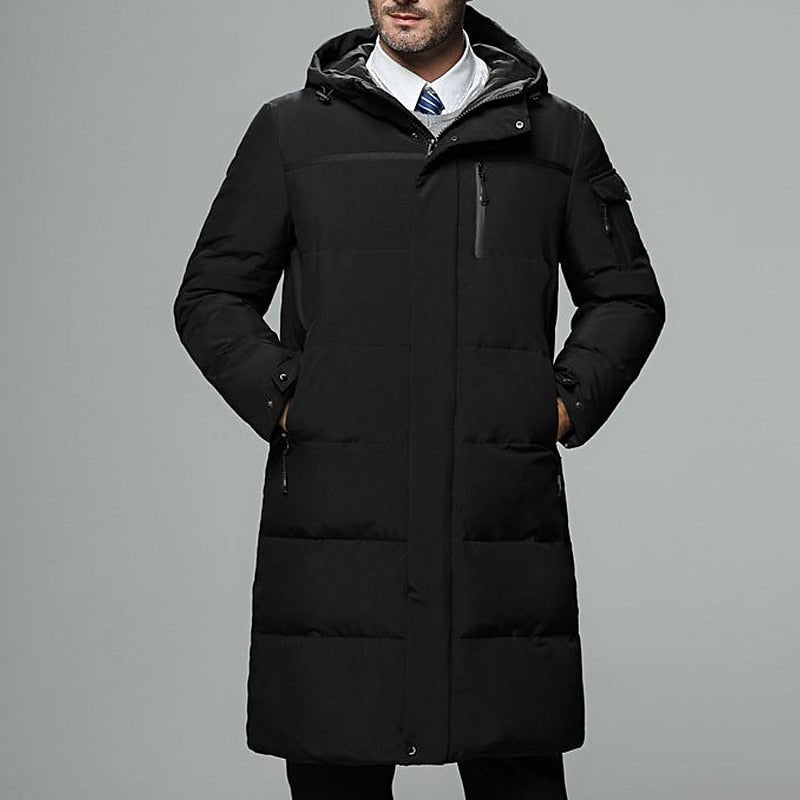 Wade | Cappotto Puffer Lunghissimo con Cappuccio