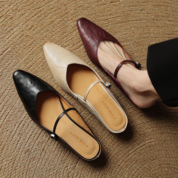 Valentina | Mules Eleganti in Vera Pelle